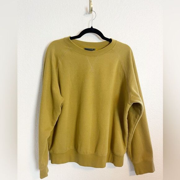 Richer Poorer recycled fleece sweatshirt Crewneck XL in golden verde - Picture 2 of 6